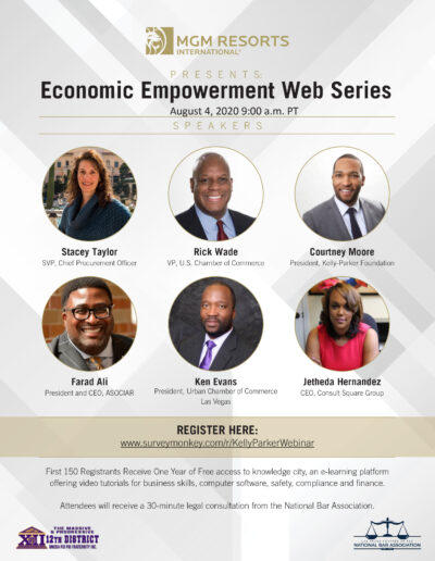 Economic Empowerment Webinar Flyer